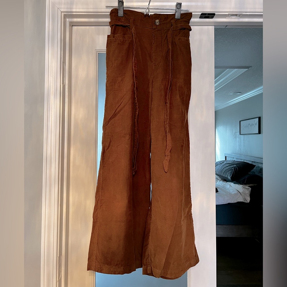 Corduroy Wide Leg Pants